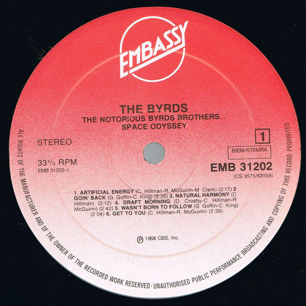 The Byrds : The Notorious Byrds Brothers ... Space Odyssey (LP, Album, RE)