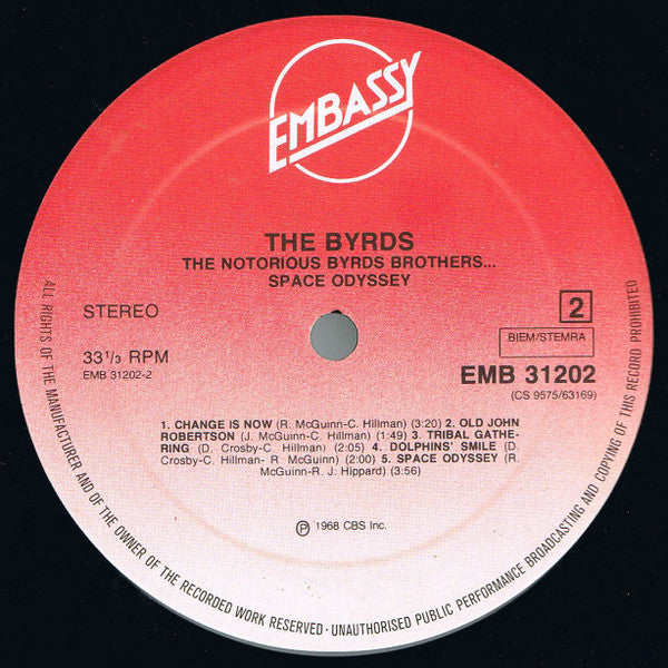 The Byrds : The Notorious Byrds Brothers ... Space Odyssey (LP, Album, RE)