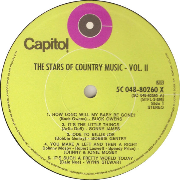 Various : The Stars Of Country Music Vol.2 (LP, Comp)