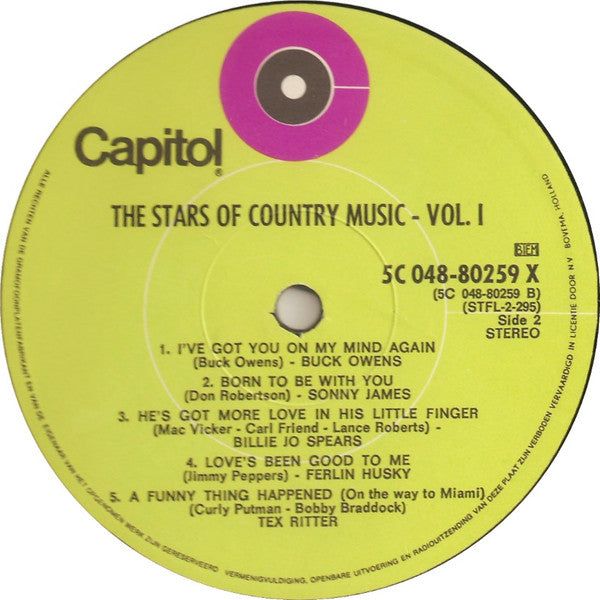 Various : The Stars Of Country Music Vol.2 (LP, Comp)
