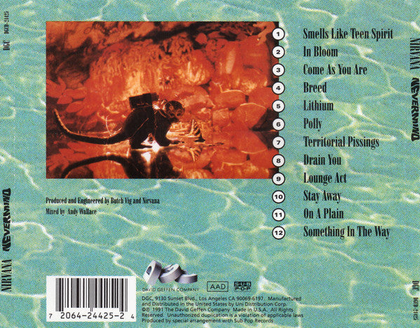 Nirvana : Nevermind (CD, Album, MP, RE, Son)