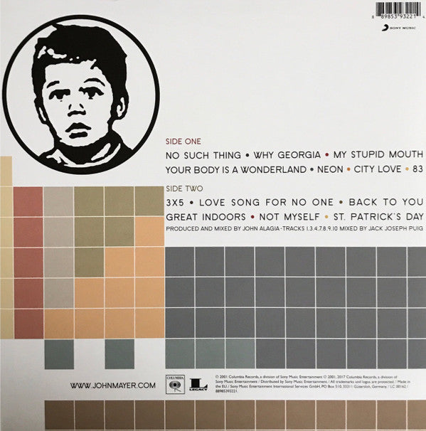John Mayer - Room For Squares (LP, Album, RE, 180) - De Platen Aap – Vinylwinkel in Brielle & online webshop voor muziekliefhebbers