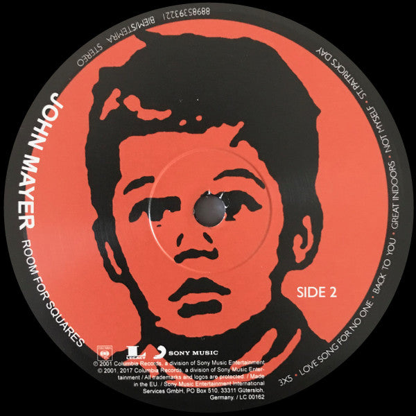 John Mayer - Room For Squares (LP, Album, RE, 180) - De Platen Aap – Vinylwinkel in Brielle & online webshop voor muziekliefhebbers