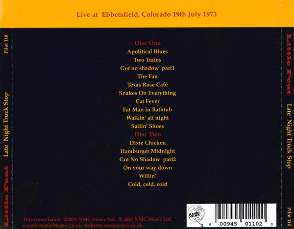 Little Feat : Late Night Truck Stop (2xCD, Album, Unofficial)
