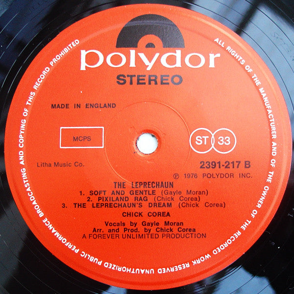 Chick Corea : The Leprechaun (LP, Album)