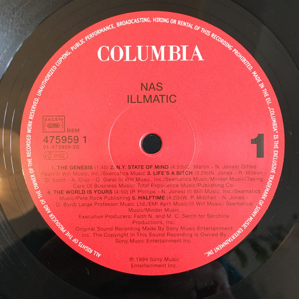 Nas : Illmatic (LP,Album,Reissue)