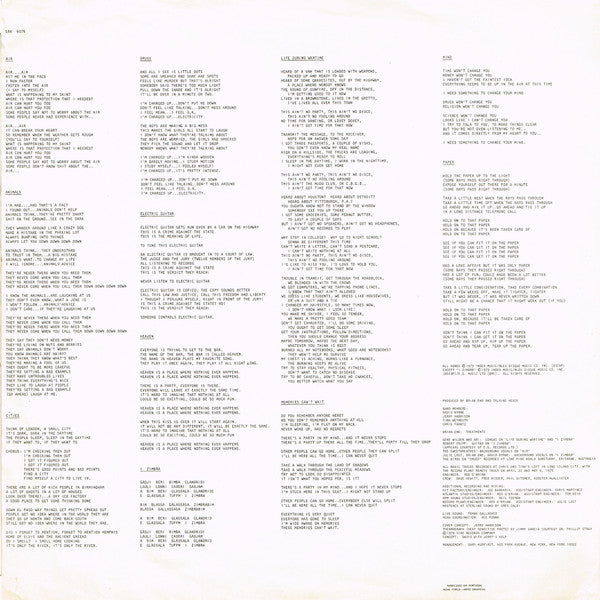 Talking Heads : Fear Of Music (LP, Album, M/Print)