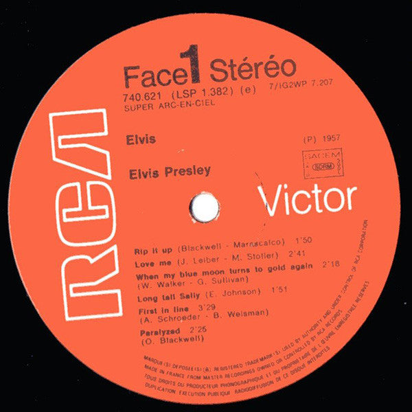 Elvis Presley : Elvis (LP, Album)