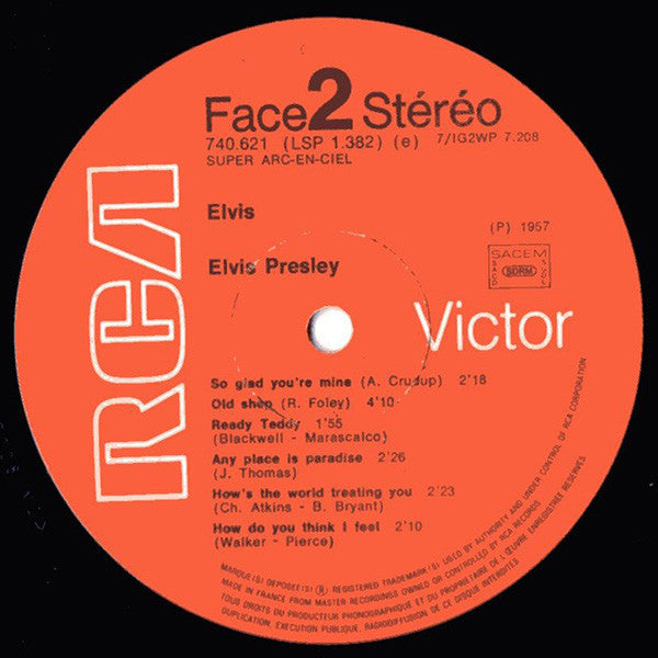 Elvis Presley : Elvis (LP, Album)