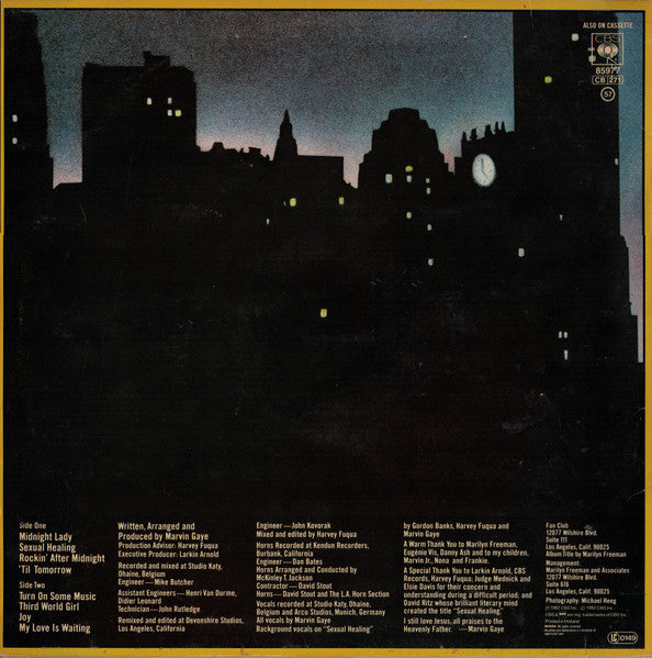 Marvin Gaye : Midnight Love (LP,Album,Stereo)