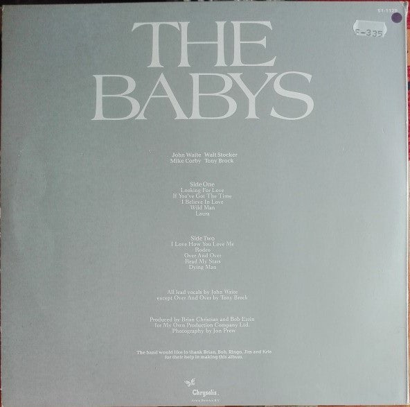 The Babys : The Babys (LP, Album)