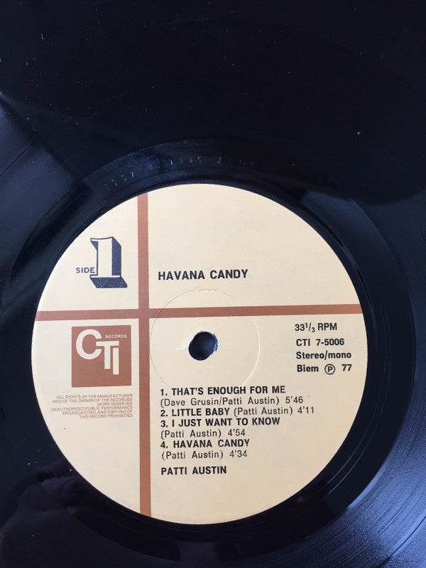 Patti Austin : Havana Candy (LP,Album)