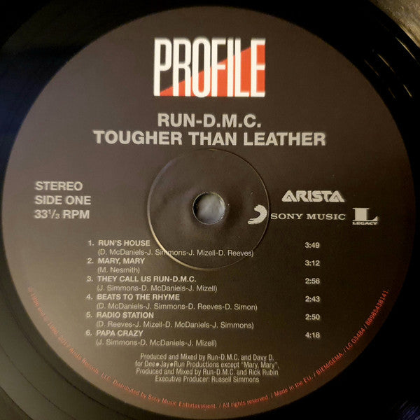Run-DMC : Tougher Than Leather (LP,Album,Reissue)