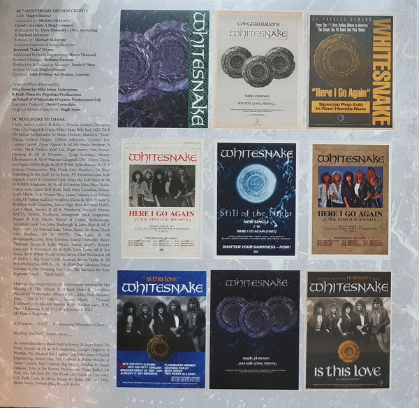 Whitesnake : 1987 (LP, RM + LP, Comp + Album, RE, 180)