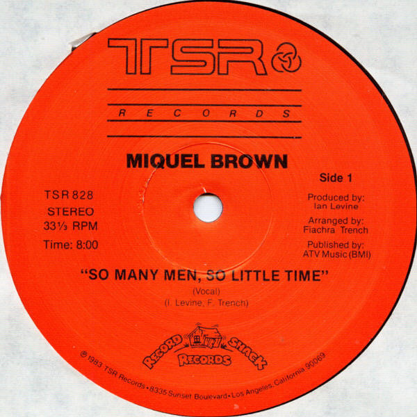 Miquel Brown : So Many Men, So Little Time (12",33 ⅓ RPM,Single)