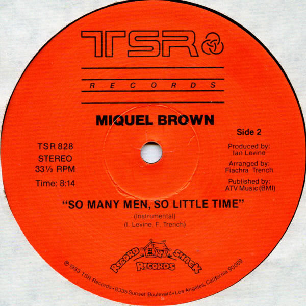 Miquel Brown : So Many Men, So Little Time (12",33 ⅓ RPM,Single)