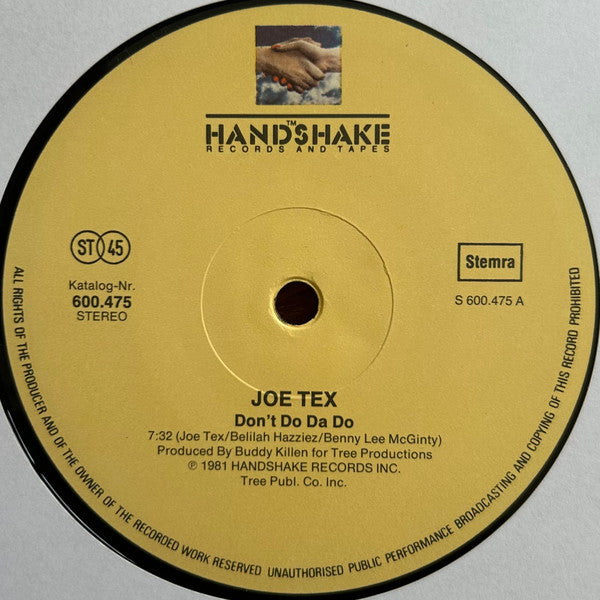 Joe Tex : Don't Do Da Do (12", Single)