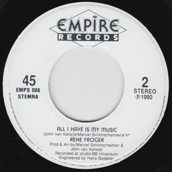 Rene Froger* : The Love Of The Year (7", Single)
