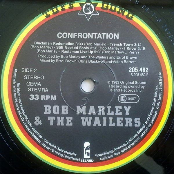 Bob Marley & The Wailers : Confrontation (LP, Album, Gat)