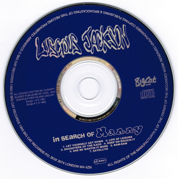 Luscious Jackson - In Search Of Manny (CD, MiniAlbum, RE) - De Platen Aap – Vinylwinkel in Brielle & online webshop voor muziekliefhebbers