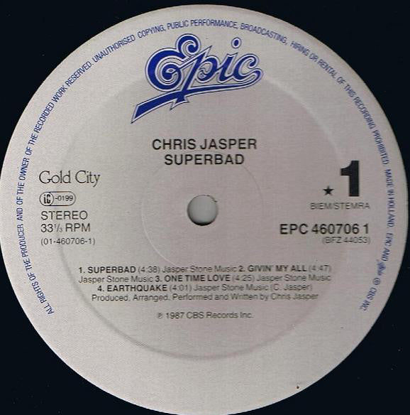 Chris Jasper : Superbad (LP, Album)