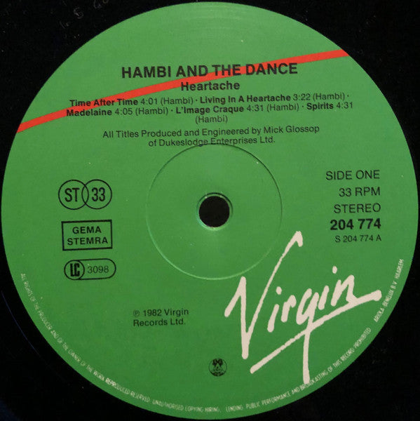 Hambi And The Dance* : Heartache (LP, Album)