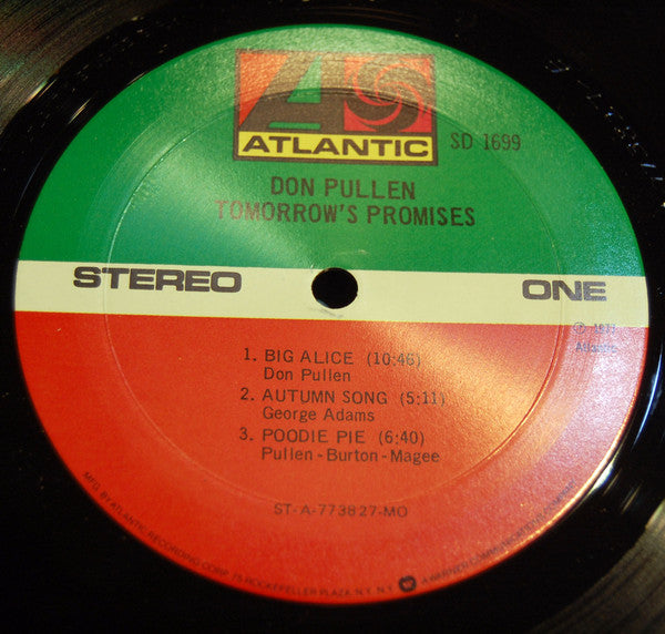 Don Pullen : Tomorrow's Promises (LP, Album, MO)