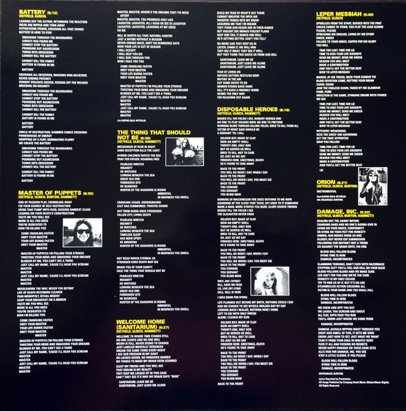 Metallica : Master Of Puppets (LP,Album,Reissue,Remastered)