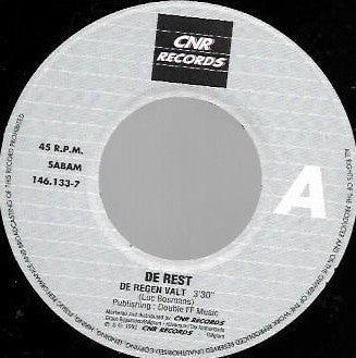 De Rest - De Regen Valt (7") - De Platen Aap – Vinylwinkel in Brielle & online webshop voor muziekliefhebbers