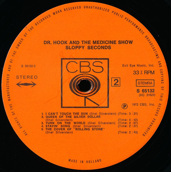 Dr. Hook And The Medicine Show* : Sloppy Seconds (LP, Album, Gat)