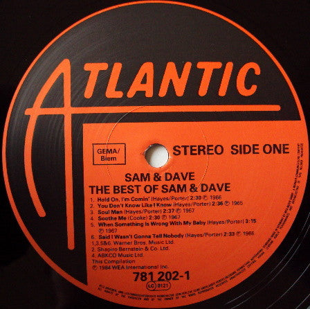 Sam & Dave : The Best Of Sam & Dave (LP, Comp)