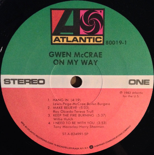 Gwen McCrae : On My Way (LP, Album, SP )