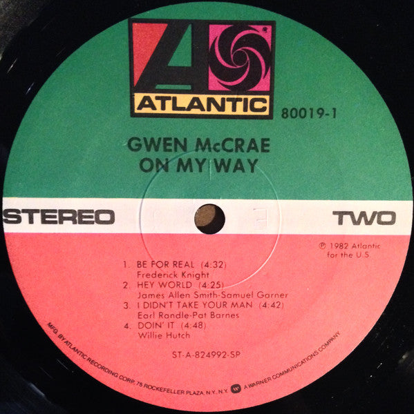Gwen McCrae : On My Way (LP, Album, SP )