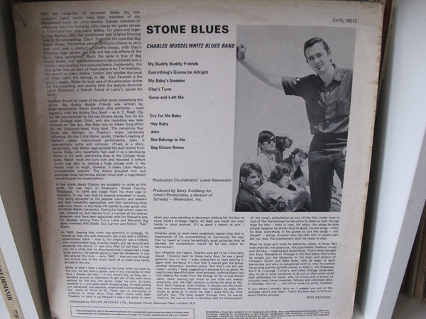 Charley Musselwhite Blues Band* : Stone Blues (LP, Album)