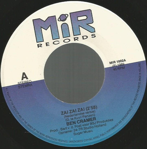 Ben Cramer : Zai Zai Zai (7")
