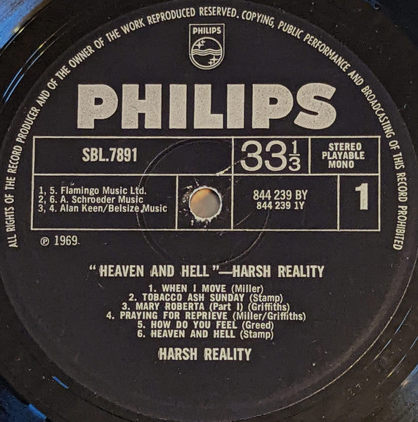 Harsh Reality (4) : Heaven And Hell (LP, Album)