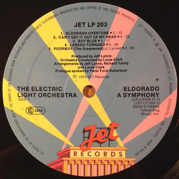 Electric Light Orchestra - Eldorado - A Symphony By The Electric Light Orchestra (LP, Album, RP) - De Platen Aap – Vinylwinkel in Brielle & online webshop voor muziekliefhebbers