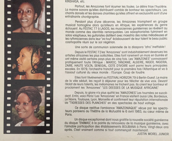 Les Amazones De Guinée : Au Cœur De Paris (LP, Album)