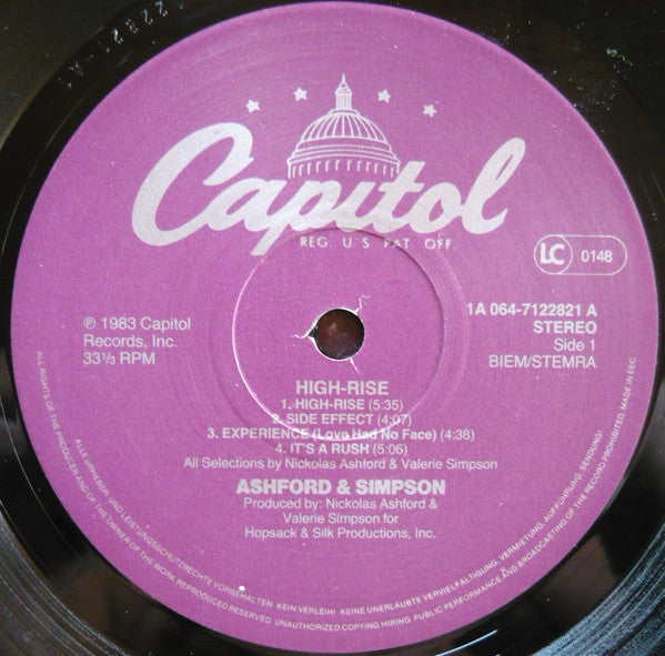 Ashford And Simpson* : High-Rise (LP, Album)