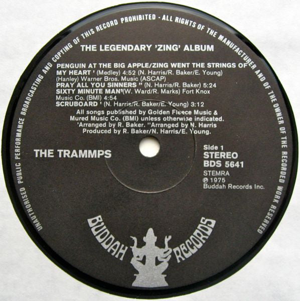 The Trammps : The Legendary Zing Album (LP, Album)