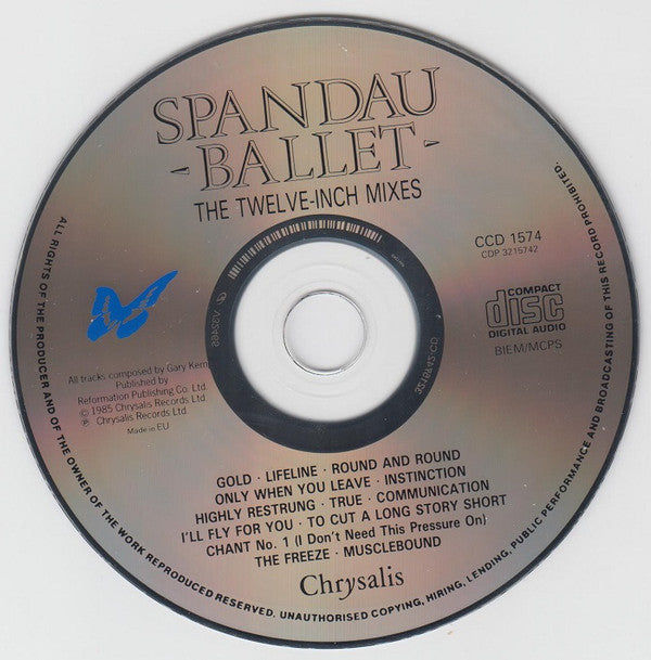 Spandau Ballet : The Twelve Inch Mixes (CD, Comp, RE)