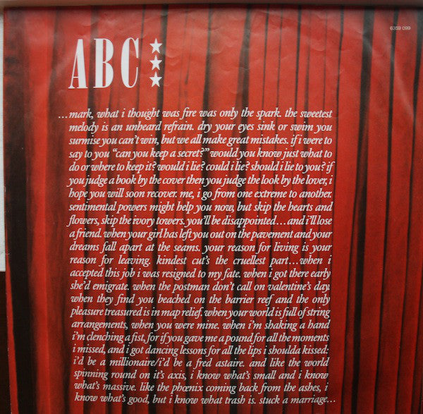 ABC : The Lexicon Of Love (LP,Album,Stereo)