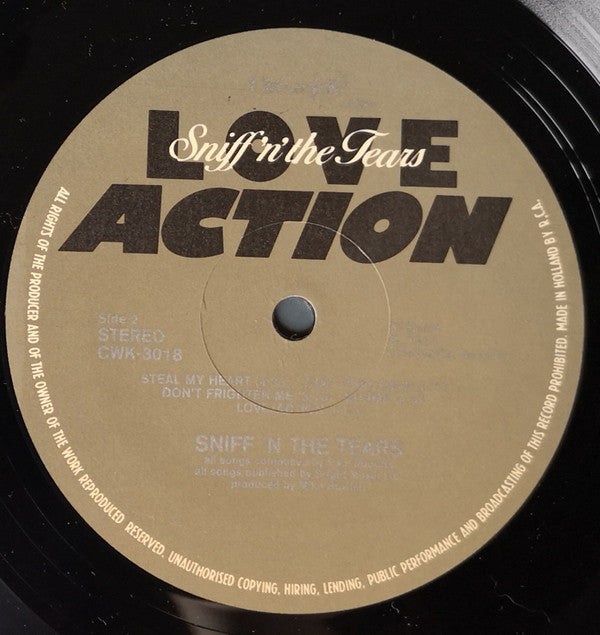 Sniff 'n' the Tears : Love / Action (LP, Album)