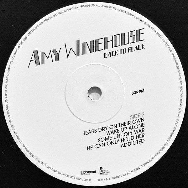 Amy Winehouse : Back To Black (LP,Album,Reissue)