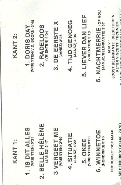 Doe Maar : Doris Day En Andere Stukken (Cass, Album)