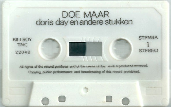 Doe Maar : Doris Day En Andere Stukken (Cass, Album)