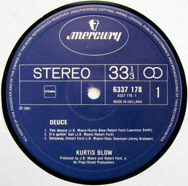 Kurtis Blow : Deuce (LP, Album)
