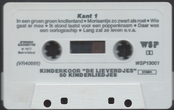 Kinderkoor De Lieverdjes O.l.v. Wim van den Hurk : 50 Kinderliedjes (Cass, Album)