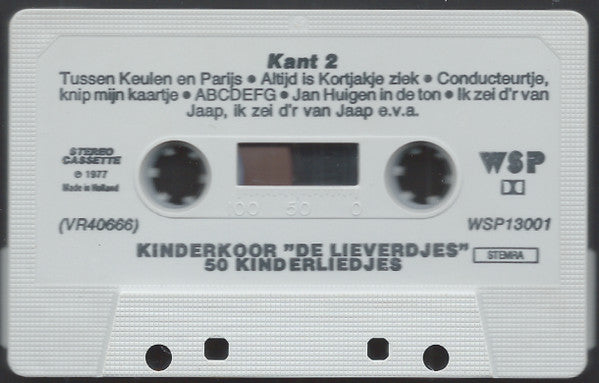 Kinderkoor De Lieverdjes O.l.v. Wim van den Hurk : 50 Kinderliedjes (Cass, Album)