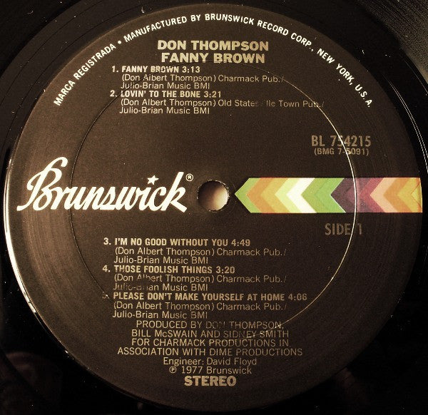 Don Thompson (5) : Fanny Brown (LP, Album)